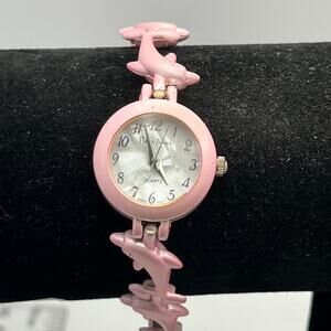 Pastel pink dolphin watch